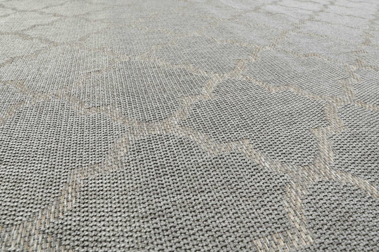 Outdoor Teppich Grau Silber Gleamy WECONhome 133x200 cm