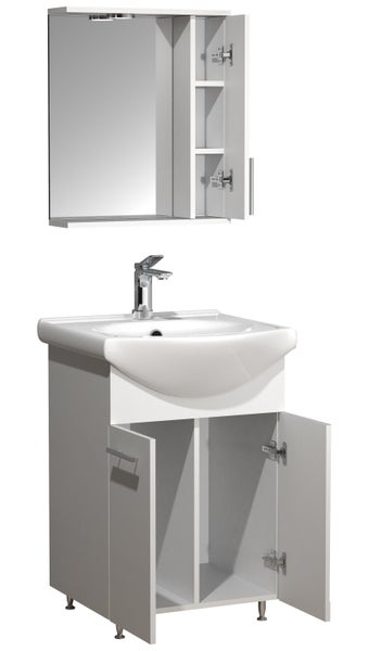 3tlg Waschplatz Waschtisch Spiegelschrank Lisalo M