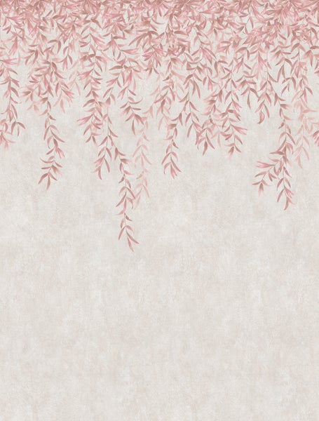 Tapete mit hängenden Blättern