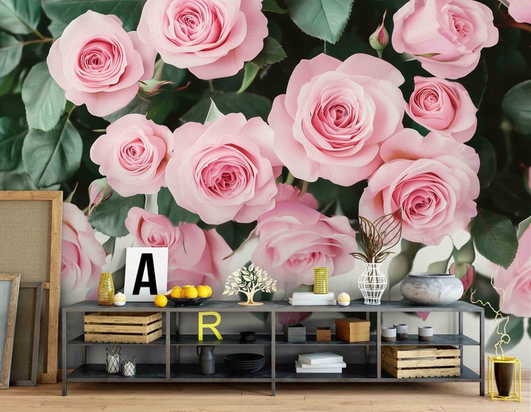 Fototapete Blumen Rosen Schlafzimmer Vlies Tapete 350x250 cm