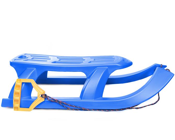 Ondis24 Kinderschlitten Rennrodel Bob Arrow mit Metallkufen blau, Schlitten