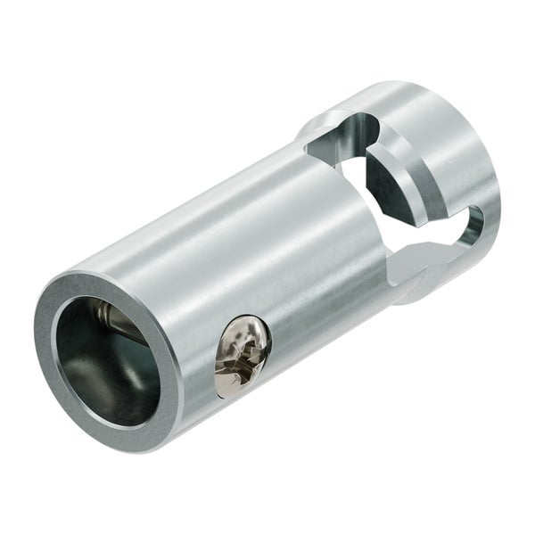 Metallisches Verbindungsstück mit Schraube