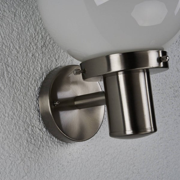 Lindby Samuel (spritzwassergeschützt (Modern) in Alu aus Edelstahl (1 flammig, E27)