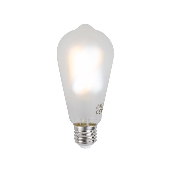Matte LED Lampe in Edisonform mit E27 Sockel.