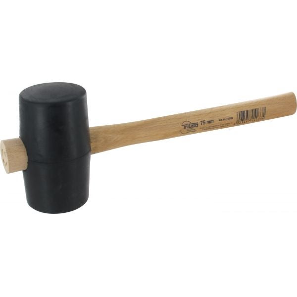 Triuso Gummihammer mit Holzstiel 65 mm Gr. 2