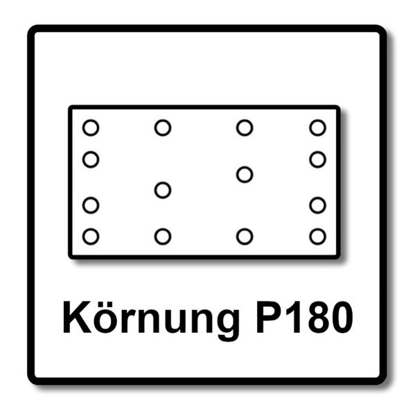 Körnung P180 Symbol