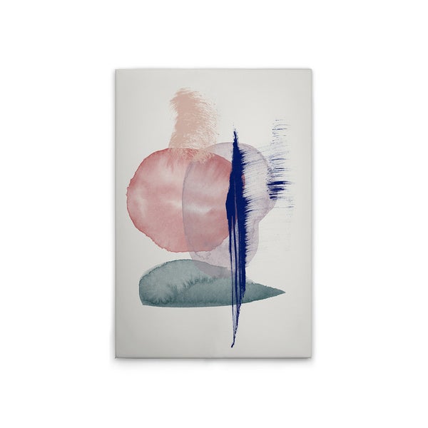 Abstraktes Wandbild mit geometrischen Formen