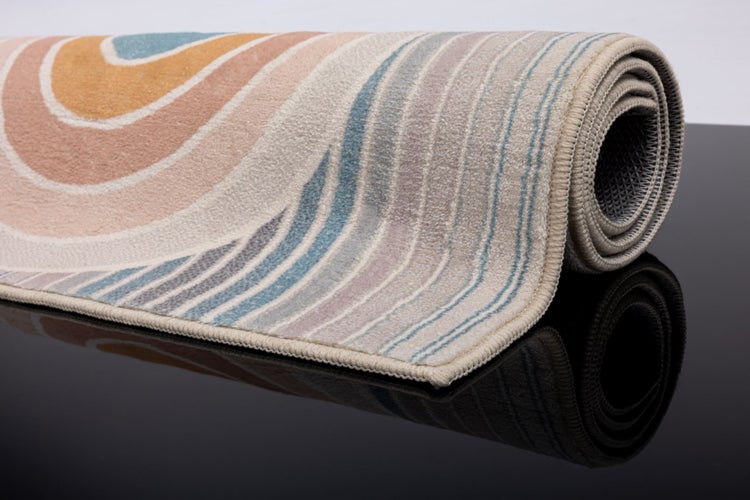 Farbenfrohe weiche Badematte Ariella Bunt 70x120 cm