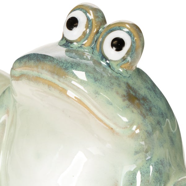 Detailansicht einer Froschfigur