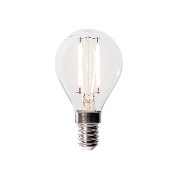 Set mit 5 E14 dimbare LED lamp P45 helder glas 3W 250 lm 2700K