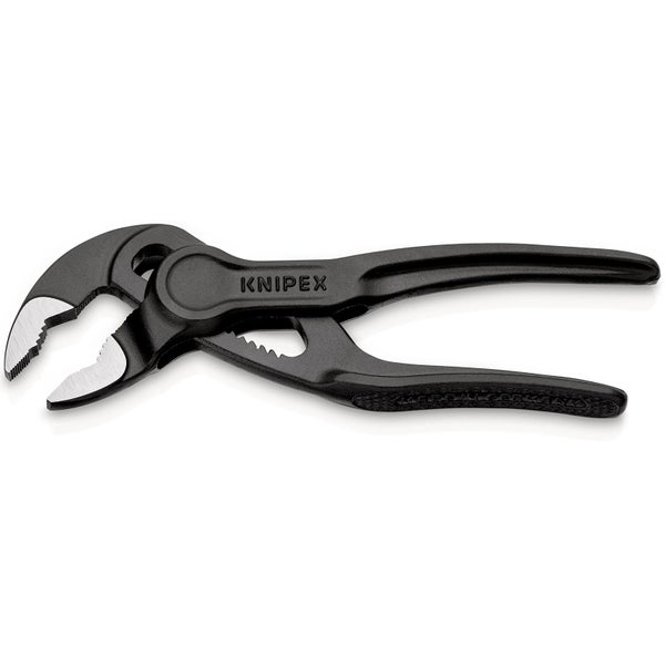 Knipex Hightech Wasserpumpenzange Cobra®XS grau atramentiert, aufgeprägte, raue Oberfläche 100 mm - 8700100BK