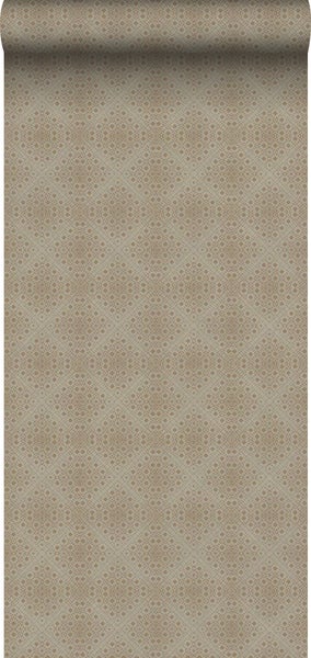 Borastapeter Tapete Fliesenmuster Beige - 53 cm x 10.05 m - 660308
