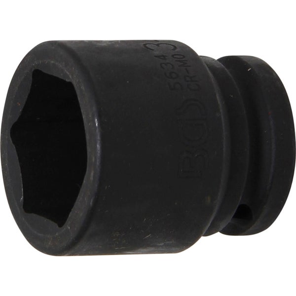 BGS Kraft-Steckschlüssel-Einsatz Sechskant Antrieb Innenvierkant 20 mm (3/4) SW 34 mm - 5634