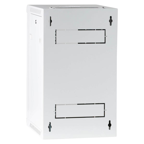 ProfiPatch Netzwerkschrank Wandgehäuse 10 Zoll 12HE PREMIUM montiert Tiefe 300mm grau