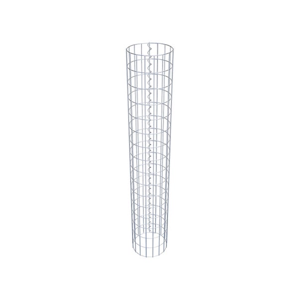Gabionensäule Durchmesser 27 cm, MW 5 x 10 cm rund - Höhe: 1,60 m