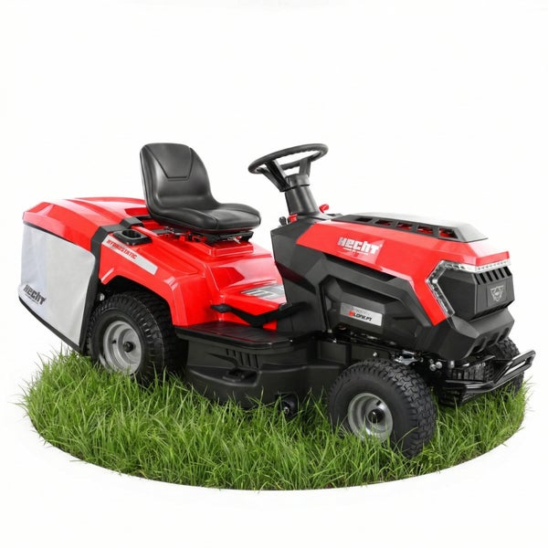 Aufsitzrasenmäher auf Rasenfläche