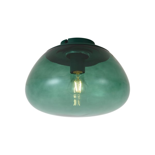 Moderne Deckenleuchte mit kuppelförmigem Glasschirm für Innenräume
