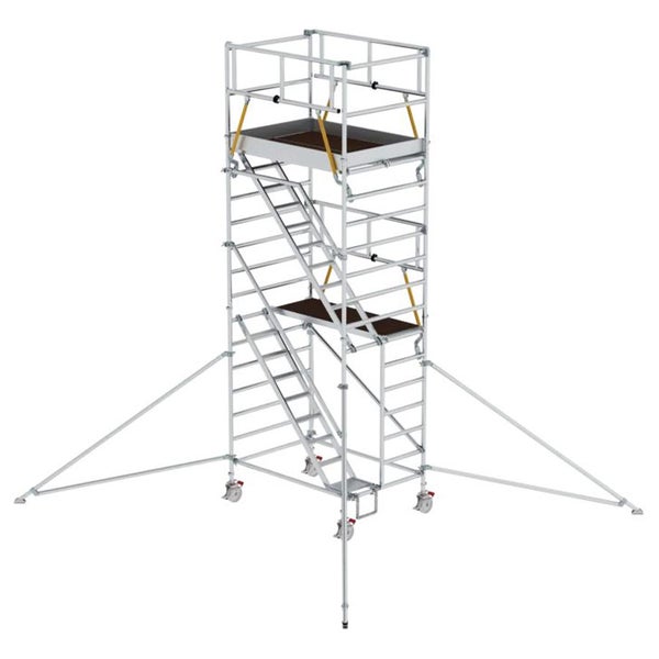 MUNK Rollgerüst SG mit Schrägaufstiegen 1,35x1,80m und Ausleger 6,47m AH