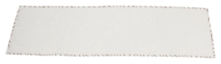 FRANK FLECHTWAREN | Tischläufer Abstrakte Blattkunst, BAUMWOLLE, POLYESTER, 40 x 140 cm