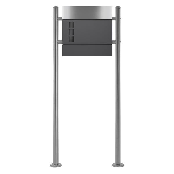 Freistehender Briefkasten aus Edelstahl