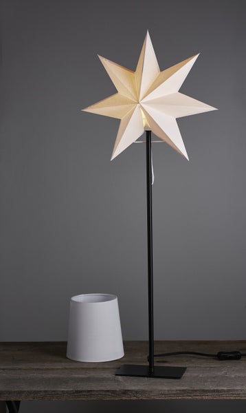 Weihnachtsmann mit Rentierschlitten und LED-Beleuchtung