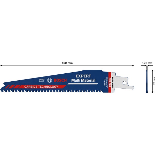 Bosch 10x Expert Multi Material 956 XHM Säbelsägeblatt - 2608900390