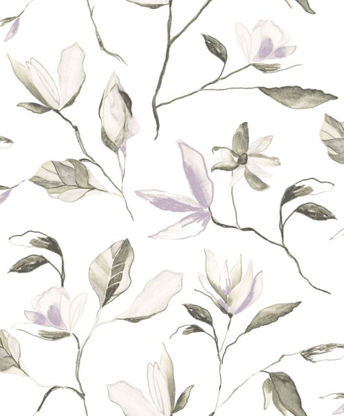 Masureel Tapete Blumen Weiß - 53 cm x 10.05 m - 632087