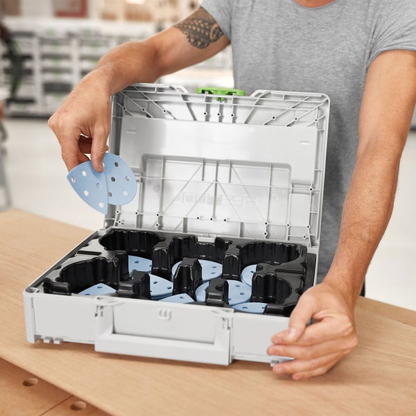 Schleifscheiben im Transportkoffer