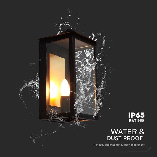 Wasserdichte Aussenleuchte mit Staubschutz und IP65 Schutzart.