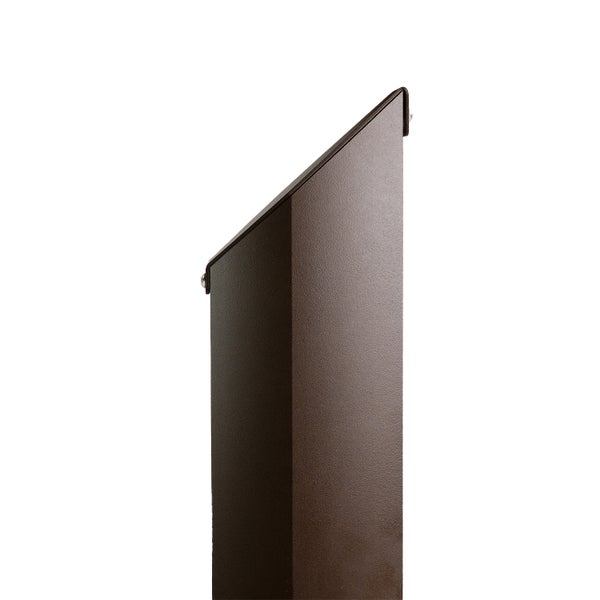 Sonnensegelmast Mit Wandschelle Für Terrasse Dark Corten - Maanta® Alu Simple