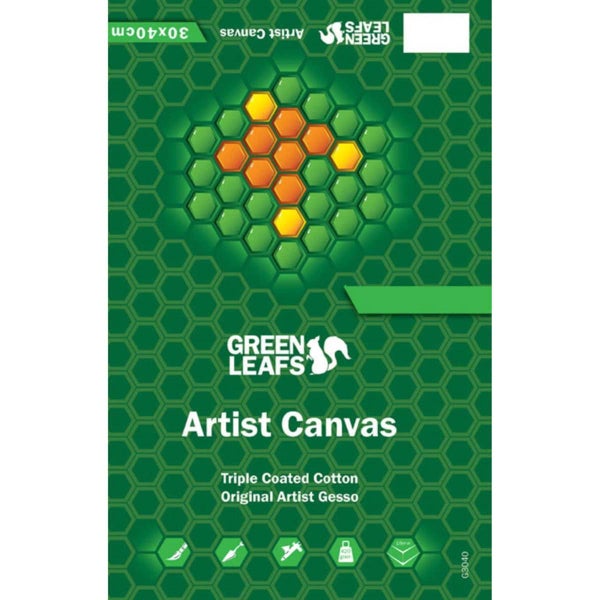 MUSEO Grüne Blätter Canvas Baumwolle