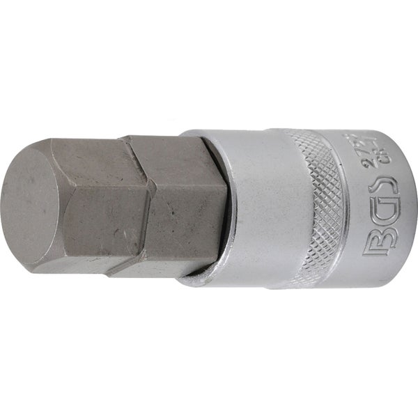 BGS Bit-Einsatz Länge 70 mm Antrieb Innenvierkant 12,5 mm (1/2) Innensechskant 13/16 - 2753