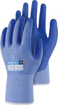 Paar Xcellent Arbeitshandschuhe mit Beschichtung und Strickbund für Schutz bei Montagearbeiten.