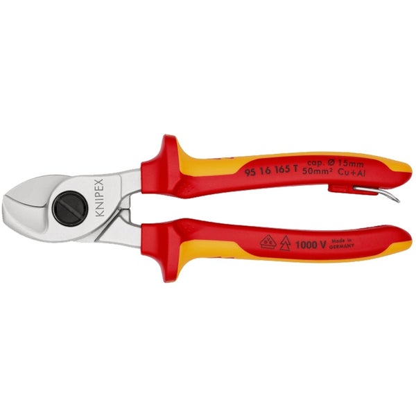 Knipex Kabelschneider mit zweifarbigen Griffen