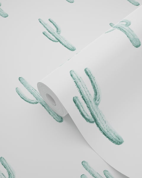 Tapetenrolle mit Kaktusmuster