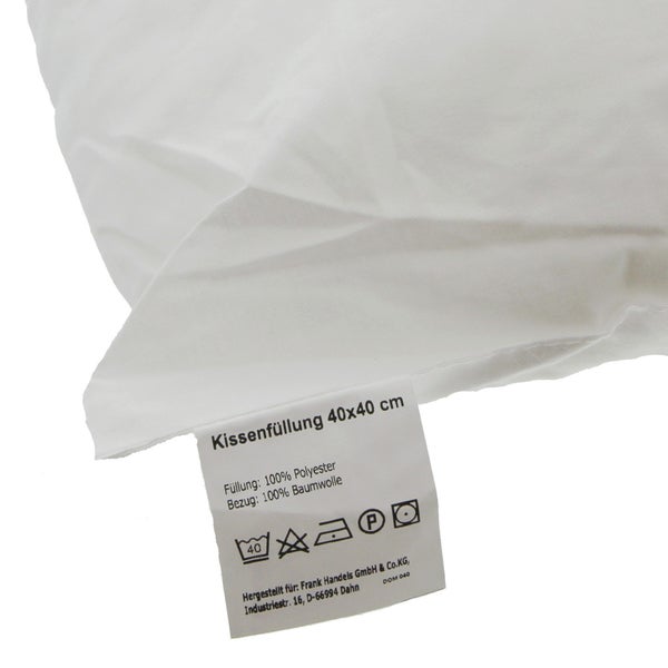 FRANK FLECHTWAREN | Innenkissen, 40 x 40 cm, BAUMWOLLE, POLYESTER, 40 x 40 cm, ca. 250 g