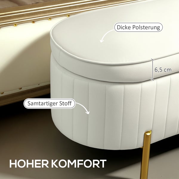 Detailansicht eines stehenden Spiegels mit hellem Holzrahmen