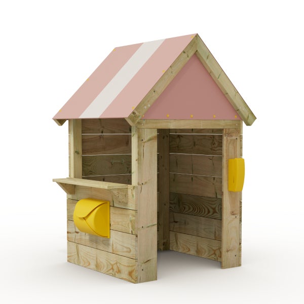 WICKEY Kinder Garten Spielhaus Hut mit Fenster - pastellpink
