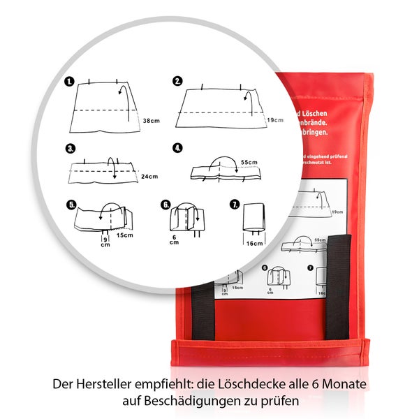 Anleitung zum korrekten Verwenden einer Löschdecke