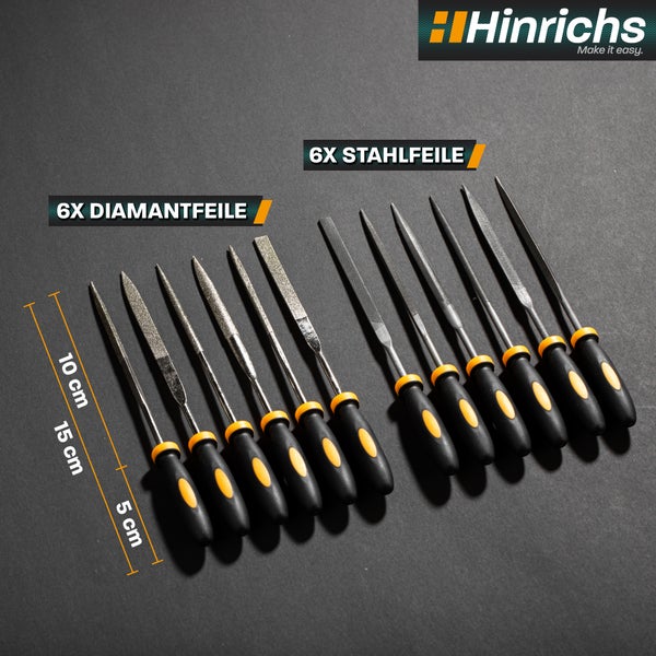 Hinrichs 13tlg Mini Feilenset im Etui