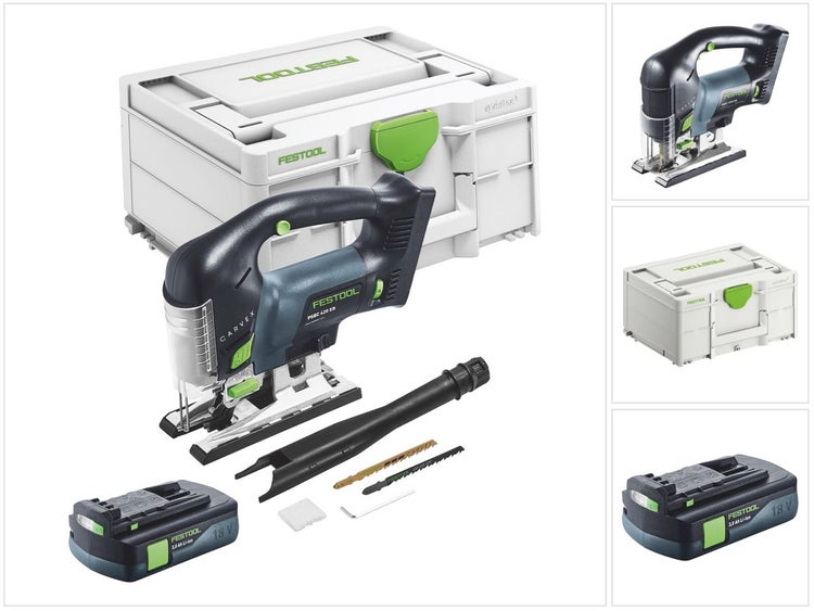 Festool CARVEX PSBC 420-Basic Akku Pendelstichsäge 18 V 120 mm Brushless + 1x Akku 3,0 Ah + Systainer - ohne Ladegerät