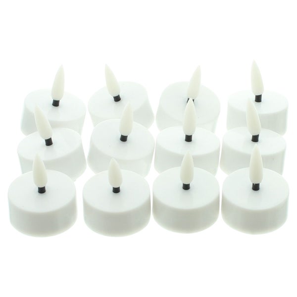 FRANK FLECHTWAREN | LED-Teelicht Shine, 12er Set, KUNSTSTOFF, Ø 3,7 x 4 cm