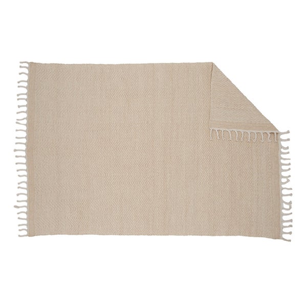 Loke Teppich 350x252cm Beige. 252 X 350 X 1 cm