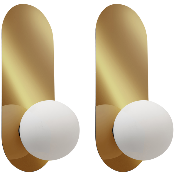 Wandlampe 2er Set LEISI Gold