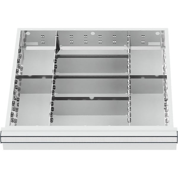 WS24 Schubladeneinteilung Metalleinteilung BLH 150/175 mm Innenmaß 500 x 450 mm - WS24-100176