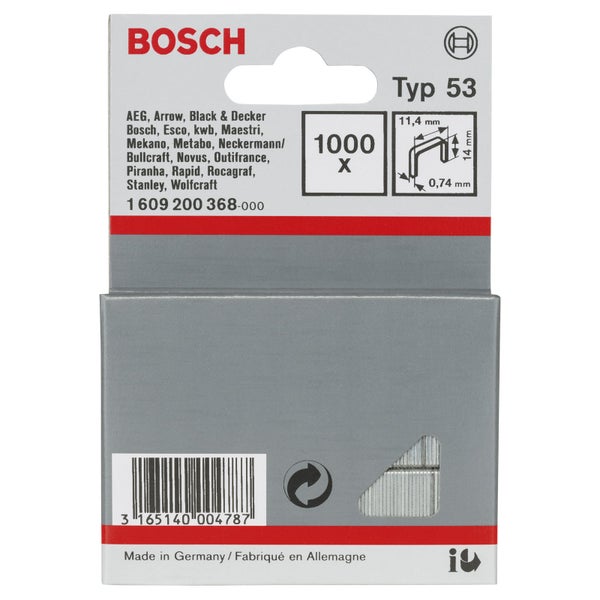 Bosch Typ 53 Klammern, 1000 Stück