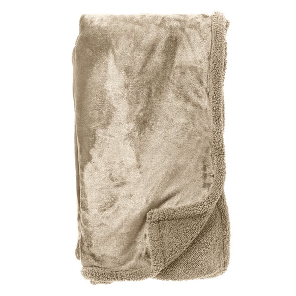 STANLEY - Wohndecke 150x200 cm - fleece - Pumice Stone - beige