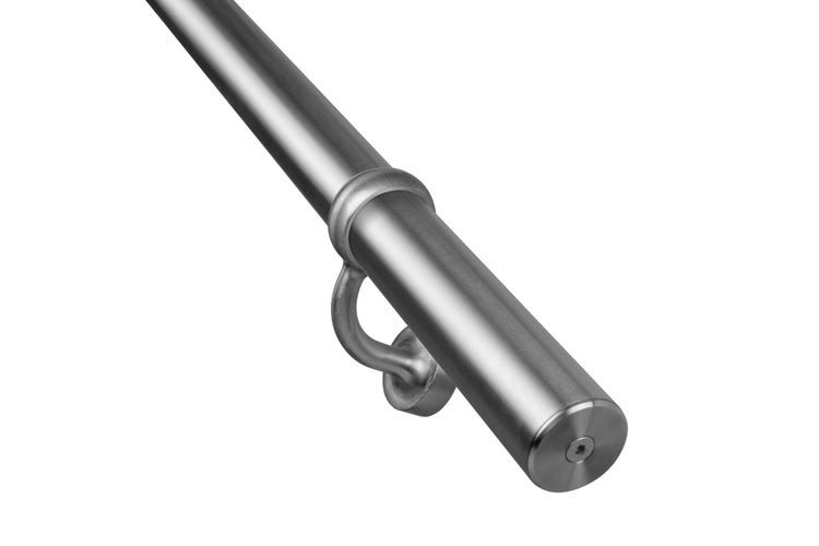 Geländer aus Edelstahl mit Halterung