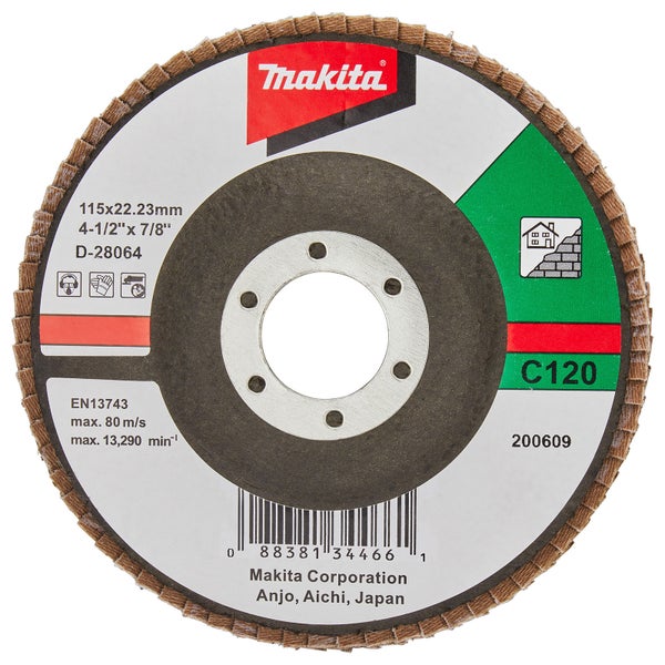 Makita Fächerschleifscheibe 115 mm C120F - D-28064