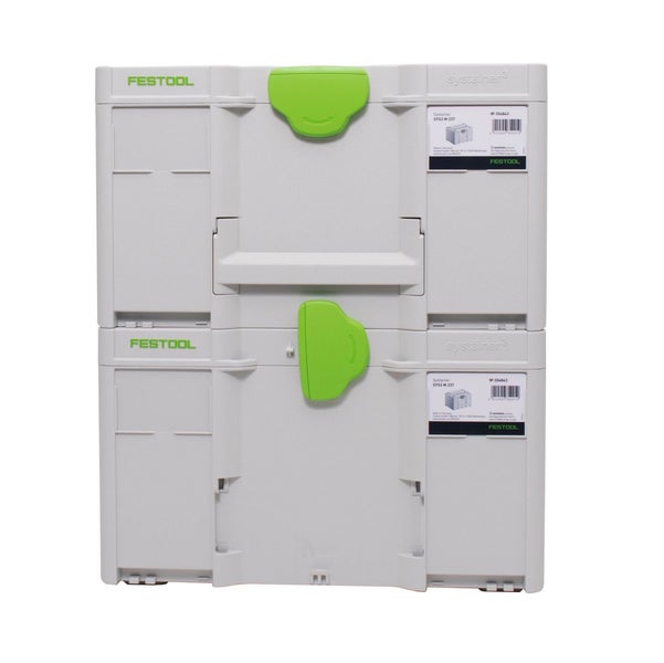 Festool Systainer Set 2x SYS3 M 337 ( 2x 204844 ) 32,4 Liter 396x296x337mm Werkzeugkoffer koppelbar